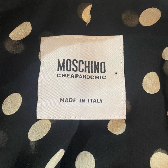 Moschino Cheap And Chic 🤍 XS polka dot Wool short jacket 🤍 wool and silk - Picture 3 of 16